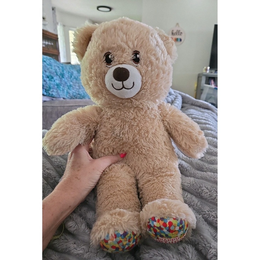 Build A Bear Happy Birthday 2020 Plush 16" Stuffed Teddy Bear EUC!! RETIRED!!